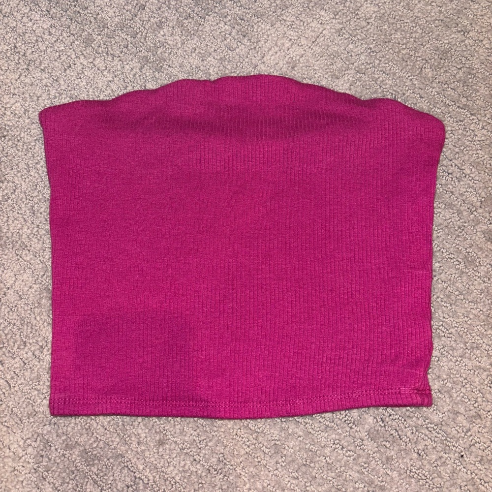 GARAGE pink cropped tube top!! 💋💋💓💓